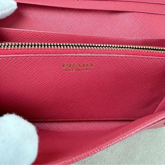 Prada Bow Saffiano Leather Continental Wallet - Picture 13 of 16